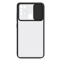 Housse pour Mobile avec Bord en TPU Samsung Galaxy A31 KSIX Duo Soft Cam Protect Noir  Housse de portable