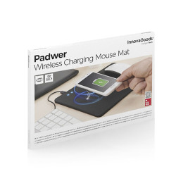 Tapis de Souris avec Chargeur Sans Fil 2 sur 1 Padwer InnovaGoods Mouse pads and mouse