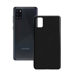 Protection pour téléphone portable Samsung Galaxy A31 Contact Silk TPU Noir Contact