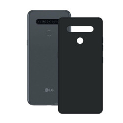 Protection pour téléphone portable LG K41S Contact Silk TPU Noir Contact