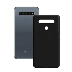 Protection pour téléphone portable LG K61 Contact Silk TPU Noir Contact
