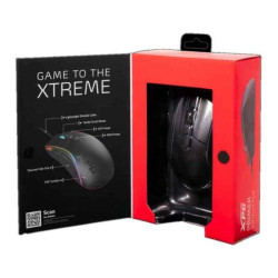 Souris Gaming XPG PRIMER 12000 ppp LED RGB Noir  Tapis de souris et la souris