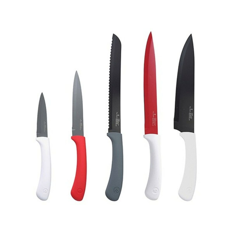 Pierre Cardin Edelstahl Messerset (5-teilig) - optimal für die Küche.  Couteaux et aiguiseurs