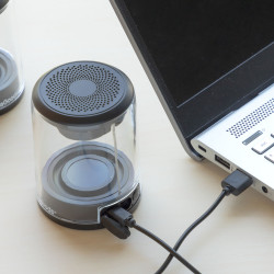 Haut-parleurs Magnétiques Rechargeables sans Fil Waveker InnovaGoods Pack de 2 unités InnovaGoods