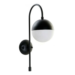 Suspension DKD Home Decor Blanc Noir Métal Verre 220 V 50 W (15 x 31 x 48 cm) Lamps