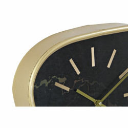 Horloge Murale DKD Home Decor 8424001803453 40 x 6 x 38 cm Verre Noir Doré Métal Bois MDF (2 Unités) DKD Home Decor