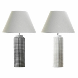 Lampe de bureau DKD Home Decor 45 x 45 x 73 cm Noir Beige Blanc Résine 220 V 50 W (2 Unités) Lampen