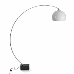 Lampadaire Versa Noir Métal (40 x 200 x 170 cm)  Lampes