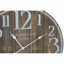 Horloge Murale DKD Home Decor 68 x 4,5 x 68 cm Naturel Marron Traditionnel Bois MDF (2 Unités)  Horloges murales et de table