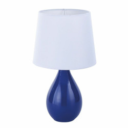 Lampe de bureau Versa Aveiro Bleu Céramique (20 x 35 x 20 cm) Versa