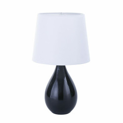 Lampe de bureau Versa Camy Noir Céramique (20 x 35 x 20 cm) Lamps