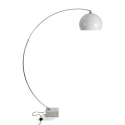 Weiße Stehlampe Versa aus Metall (40 x 200 x 170 cm) für stilvolle Beleuchtung. Lampen