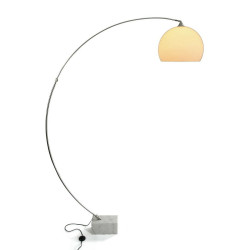 Weiße Stehlampe Versa aus Metall (40 x 200 x 170 cm) für stilvolle Beleuchtung. Lamps
