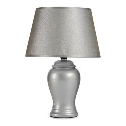 Keramik Tischlampe in Silber (28x39x28cm) - stilvolle Beleuchtung für Ihr Zuhause  Lampes