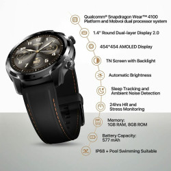 Montre intelligente TicWatch Pro 3 GPS 1,4 AMOLED Smartwatches