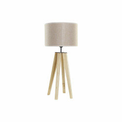 Lampe de bureau DKD Home Decor Beige Bois Marron 220 V 50 W 30 x 30 x 69 cm Lamps