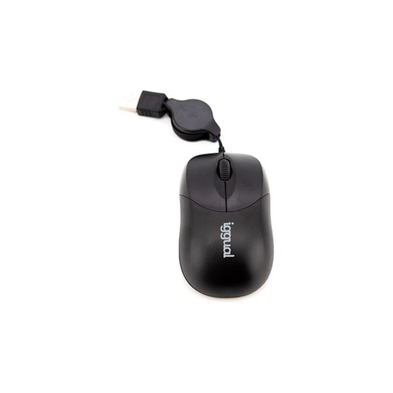 Souris iggual IGG316832 800 DPI RETRACTIL Mouse pads and mouse