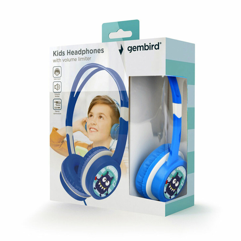 Casque audio GEMBIRD MHP-JR-B Enfant Mikrofone und Kopfhörer