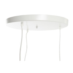 Suspension DKD Home Decor Blanc Marron Clair 220 V 50 W (38 x 38 x 75 cm) Lampen