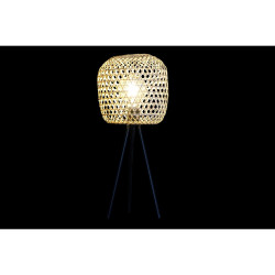 Lampe de bureau DKD Home Decor Noir Marron 220 V 50 W Tropical (23 x 23 x 56 cm)  Lampes