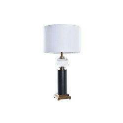 Lampe de bureau DKD Home Decor Noir Doré 220 V 50 W Moderne (38 x 38 x 75 cm)  Lampes