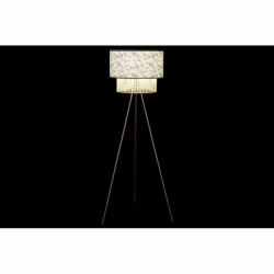 Lampadaire DKD Home Decor Naturel Noir Métal Palmiers Polyester Colonial (60 x 60 x 129 cm)  Lampes