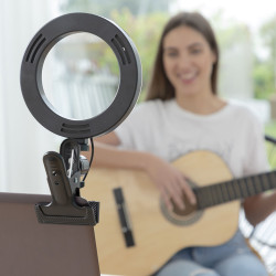 Anneau Lumineux Selfie avec Clip de Support Lumahoop InnovaGoods  Éclairage LED
