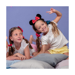 Elastiques pour Cheveux Minnie Mouse Rouge Bleu Lien 2 Unités Minnie Mouse