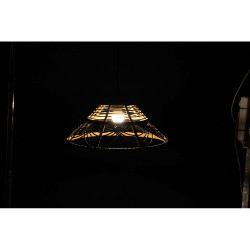 Suspension DKD Home Decor Rotin Bicolore 50 W (41 x 41 x 21 cm) Lamps