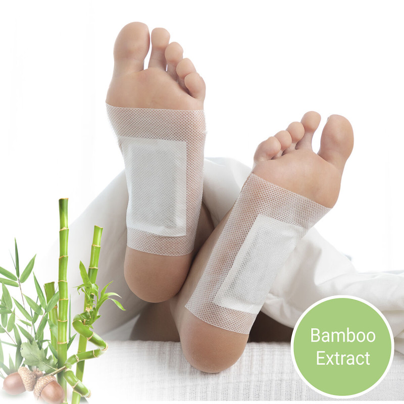 Patchs Détoxifiants pour les pieds Bamboo InnovaGoods 10 Unités InnovaGoods