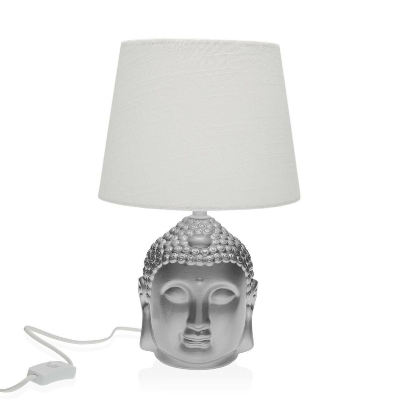 Lampe de bureau Versa Argenté Buda Porcelaine (21 x 33 x 21 cm) Lampen
