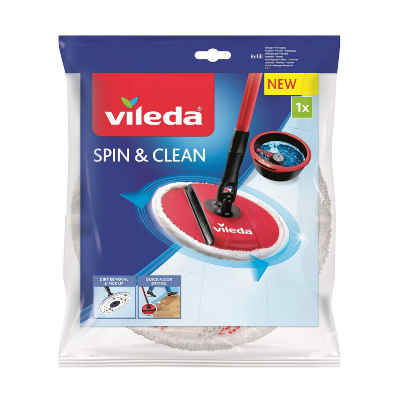 Rechange Pour Serpillière de Nettoyage Vileda Spin & Clean De Sol Vileda