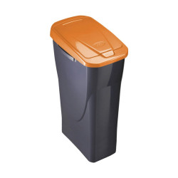 Corbeille à papier Noir/Orange polypropylène (15 L)  Autres produits ménagers