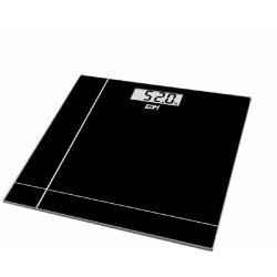 Digitale Personenwaage EDM Kristall Schwarz - 180 kg Kapazität (26 x 26 x 2 cm) Bathroom scales