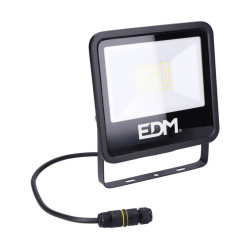 Projecteur LED EDM Noir 50 W F 4000 Lm (6400 K) EDM