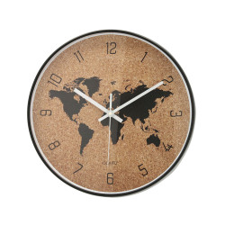 Horloge Murale Quid Mappemonde Plastique (30 cm) Wanduhren und Standuhren