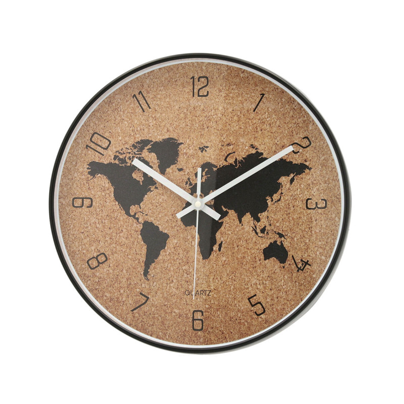 Horloge Murale Quid Mappemonde Plastique (30 cm) Wall and table clocks