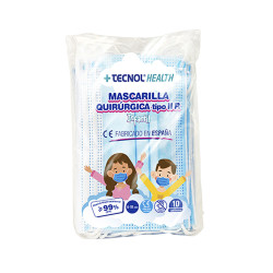 Masque hygiénique Tecnol Enfant 10 Unités Bleu (Enfant) Well-being and relaxation products