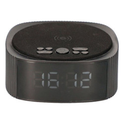 Radio-réveil avec Chargeur sans fil KSIX TP-8427542105581_BXCQI12N_Vendor Bluetooth 10W Noir  Radio-réveil