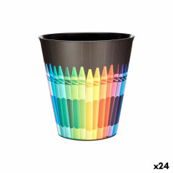 Corbeille à papier Multicouleur Crayons Plastique (10 L) (24 Unités) Pincello