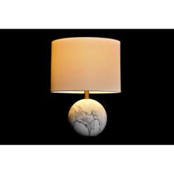 Goldene Tischlampe mit weißem Marmorfuß von DKD Home Decor - 220V, 50W (36x36x52cm)  Lampes