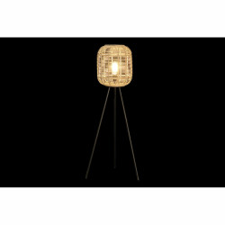 Lampadaire DKD Home Decor Volets Naturel Noir Métal Bambou 40 W (31 x 31 x 116 cm) Lampen