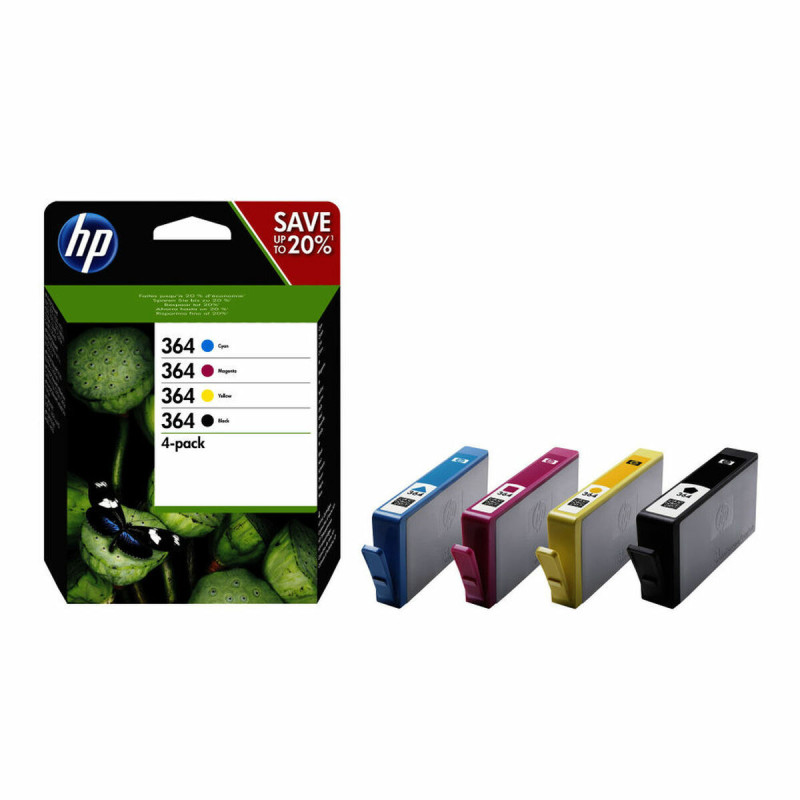 Cartouche d'encre originale HP T364 Noir Tricolore Original ink cartridges