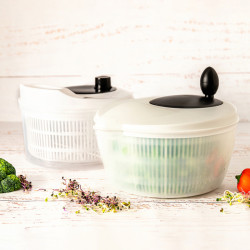 Centrifugeuse à salade Quid Ebano Blanc Plastique (22,5 cm) Other accessories and cookware