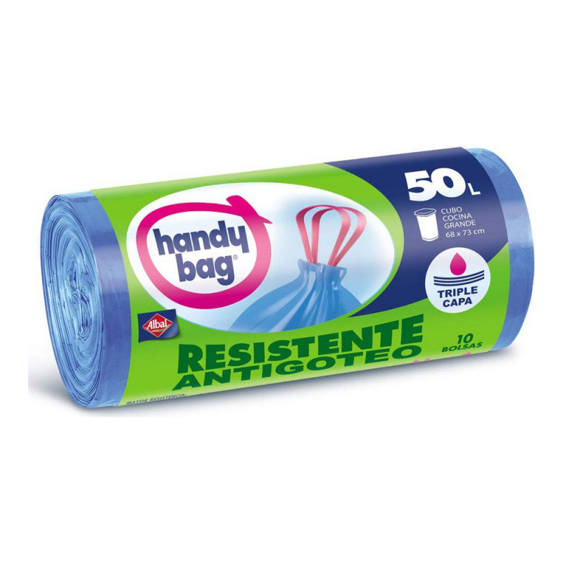 Sacs à ordures Handy Bag Anti-goutte Antibactérien (10 x 50 L) Handy Bag