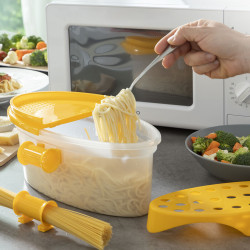 Cuiseur de Pâtes 4 en 1 pour Micro-ondes avec Accessoires et Recettes Pastrainest InnovaGoods Other accessories and cookware