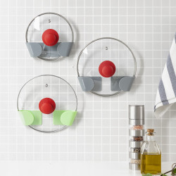 Set de 3 Supports Mural Adhésif pour Couvercle de Cuisine Smarack InnovaGoods Other accessories and cookware