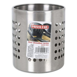 Pot pour ustensiles de cuisine Privilege QT Acier inoxydable ø 10,3 x 13,2 cm  Autres accessoires et ustensiles de cuisine