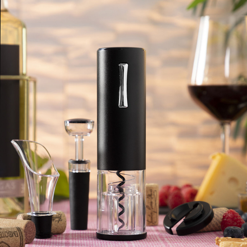Elektrischer Wiederaufladbarer Korkenzieher mit Zubehör für Wein - Corklux InnovaGoods Wein
