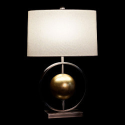 DKD Home Decor Tischlampe Silber-Gold-Weiß Metall 40x22x64cm 220V 60W (8424001806843) Lampen
